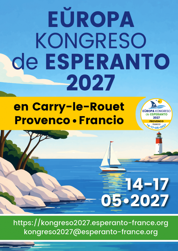 2026-10-flugfolio-EKE2027-SO affiche Eŭropa kongerso de Esperanto 2027